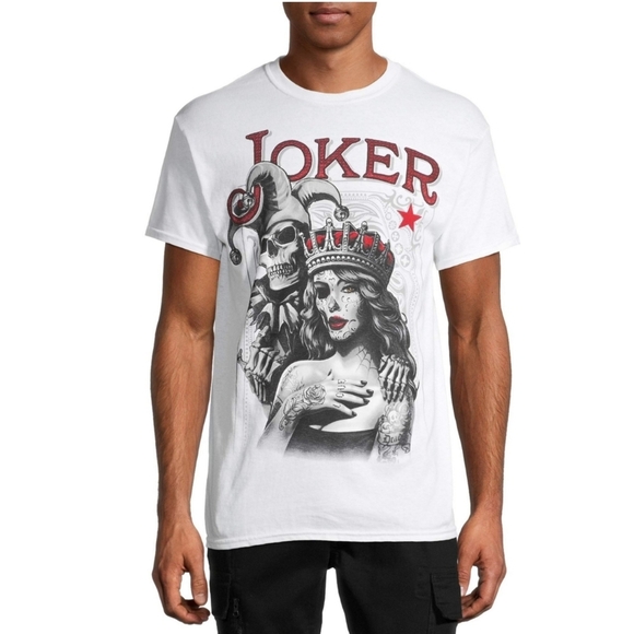 NEW DOM Art "Pin Joker" Graphic Tee 611 - Picture 3 of 6